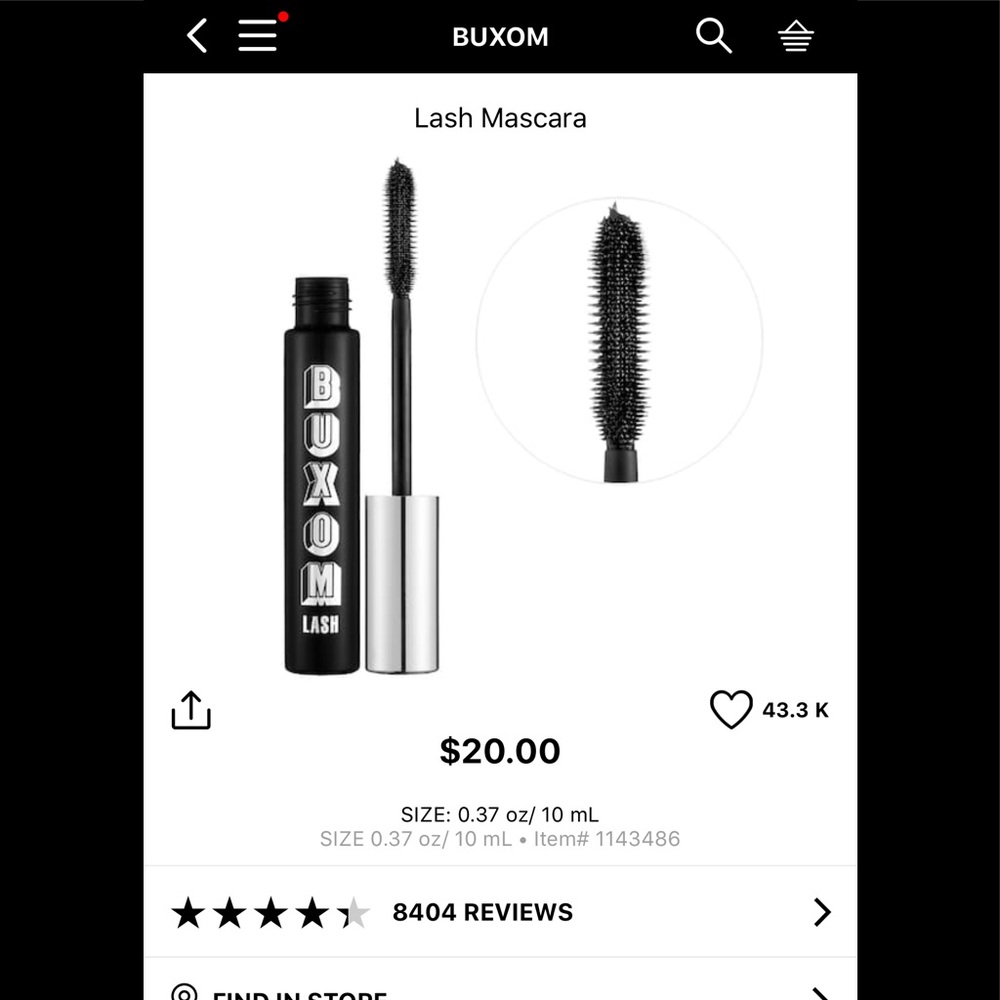 Buxom Mascara-NWOT